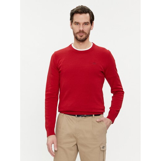Aeronautica Militare Sweter 241MA1488L506 Czerwony Slim Fit ze sklepu MODIVO w kategorii Swetry męskie - zdjęcie 182737615