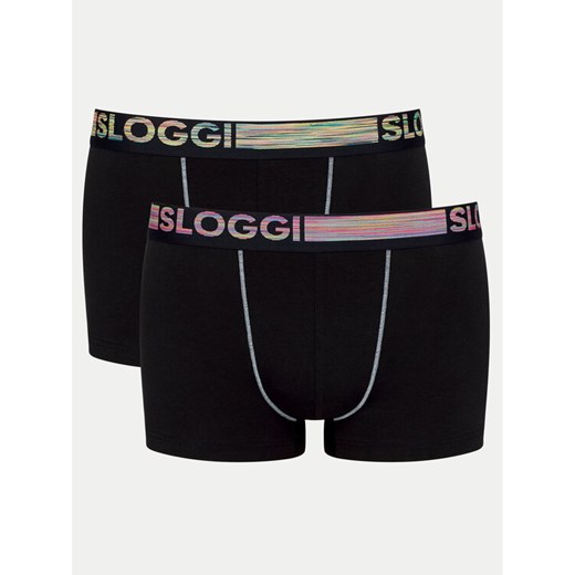Sloggi Komplet 2 par bokserek 10218485 Czarny ze sklepu MODIVO w kategorii Majtki męskie - zdjęcie 182737638