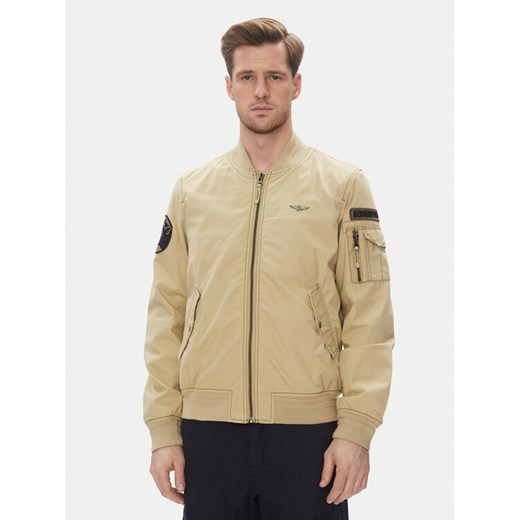 Aeronautica Militare Kurtka bomber 251AB2216CT3501 Beżowy Regular Fit ze sklepu MODIVO w kategorii Kurtki męskie - zdjęcie 182737729