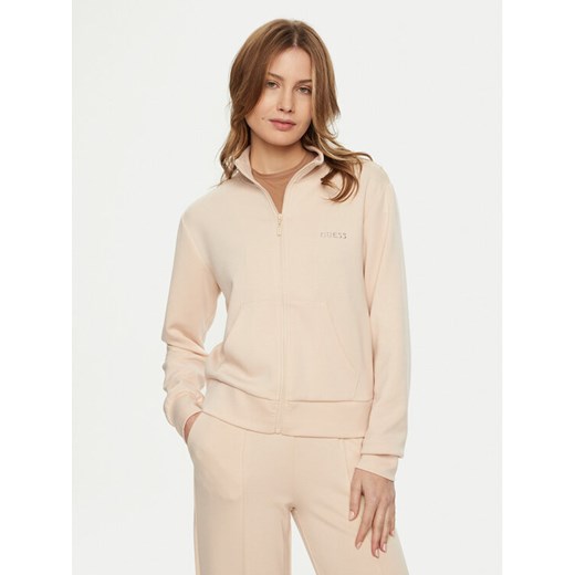 Guess Bluza V5RQ17 KCOB2 Beżowy Regular Fit ze sklepu MODIVO w kategorii Bluzy damskie - zdjęcie 182737735