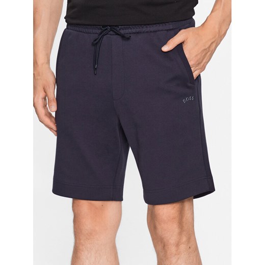Boss Szorty sportowe 50471850 Granatowy Regular Fit ze sklepu MODIVO w kategorii Spodenki męskie - zdjęcie 182737746
