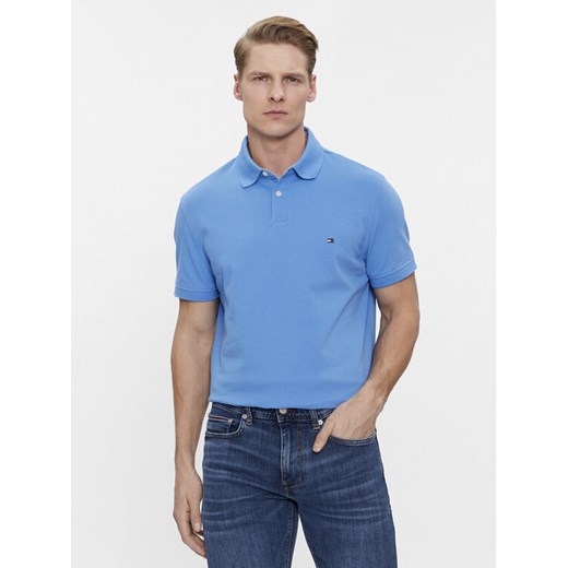 Tommy Hilfiger Polo 1985 MW0MW17770 Niebieski Regular Fit ze sklepu MODIVO w kategorii T-shirty męskie - zdjęcie 182737748