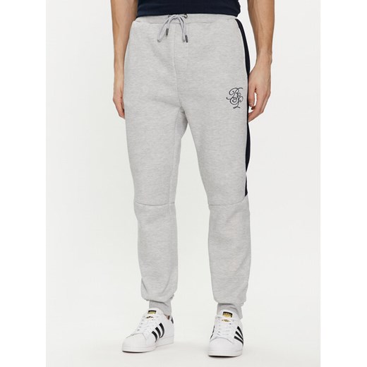 Brave Soul Spodnie dresowe MJS-516ALSTON Szary Straight Fit ze sklepu MODIVO w kategorii Spodnie męskie - zdjęcie 182737755