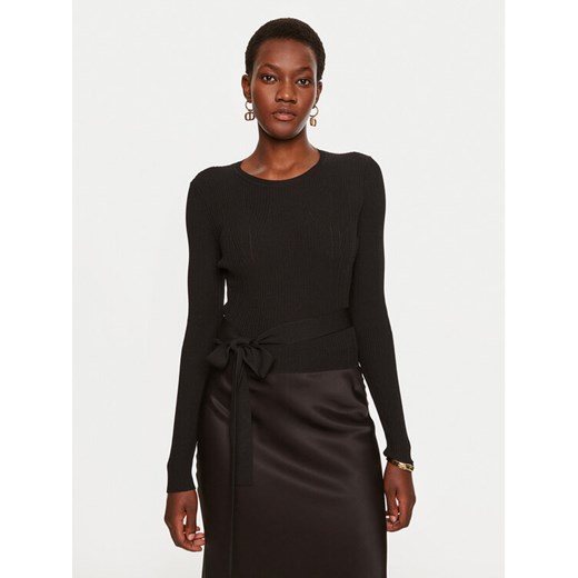 TWINSET Sweter 242TP3040 Czarny Slim Fit ze sklepu MODIVO w kategorii Swetry damskie - zdjęcie 182737767