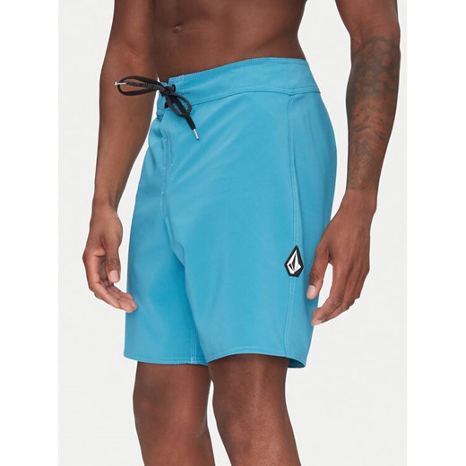 Volcom Szorty kąpielowe Lido Solid A0812416 Niebieski Regular Fit ze sklepu MODIVO w kategorii Kąpielówki - zdjęcie 182737865
