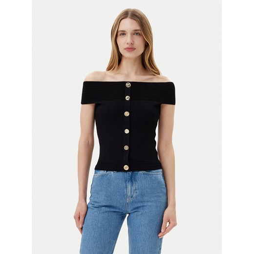 Morgan Sweter 251-MDONA M Czarny Regular Fit ze sklepu MODIVO w kategorii Swetry damskie - zdjęcie 182738006
