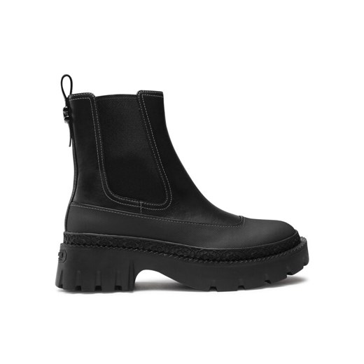 Coach Botki Jayla Leather Bootie CM770 Czarny ze sklepu MODIVO w kategorii Botki - zdjęcie 182738056