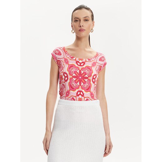 Luisa Spagnoli Bluzka Crotone 58243 Różowy Regular Fit ze sklepu MODIVO w kategorii Bluzki damskie - zdjęcie 182738138