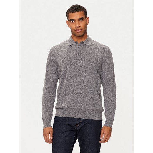 United Colors Of Benetton Sweter 1002U301C Szary Regular Fit ze sklepu MODIVO w kategorii Swetry męskie - zdjęcie 182738239