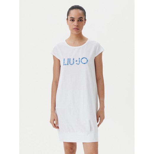 Liu Jo Beachwear Sukienka codzienna VA5194 JS003 Biały Regular Fit ze sklepu MODIVO w kategorii Sukienki - zdjęcie 182738289