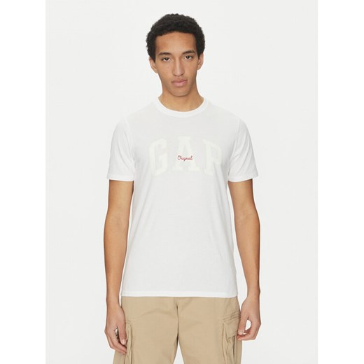 Gap T-Shirt 542246-01 Biały Regular Fit ze sklepu MODIVO w kategorii T-shirty męskie - zdjęcie 182738309