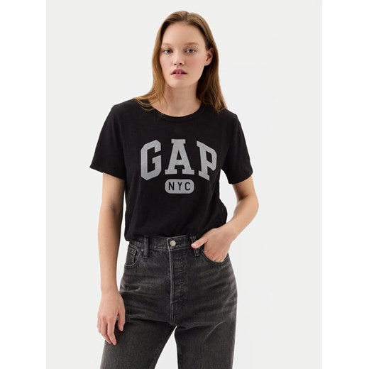 Gap T-Shirt 871344-05 Czarny Regular Fit ze sklepu MODIVO w kategorii Bluzki damskie - zdjęcie 182738326
