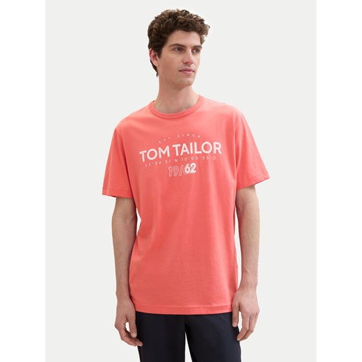 Tom Tailor T-Shirt 1041871 Czerwony Regular Fit ze sklepu MODIVO w kategorii T-shirty męskie - zdjęcie 182738348