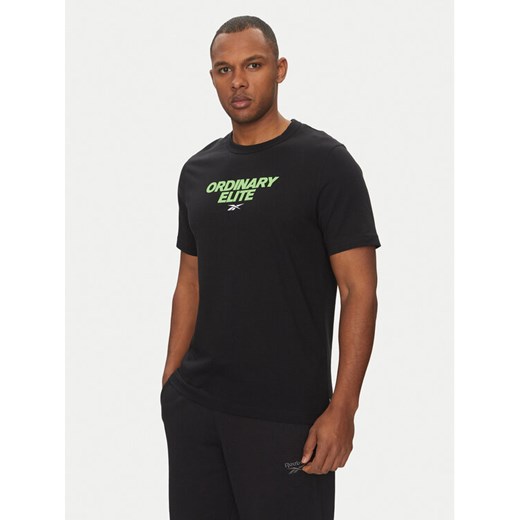 Reebok T-Shirt 100218824 Czarny Regular Fit ze sklepu MODIVO w kategorii T-shirty męskie - zdjęcie 182738409
