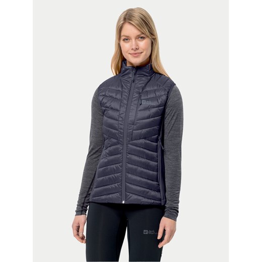 Jack Wolfskin Bezrękawnik Routeburn Pro Ins Vest 1207202 Szary Slim Fit ze sklepu MODIVO w kategorii Kamizelki damskie - zdjęcie 182738485