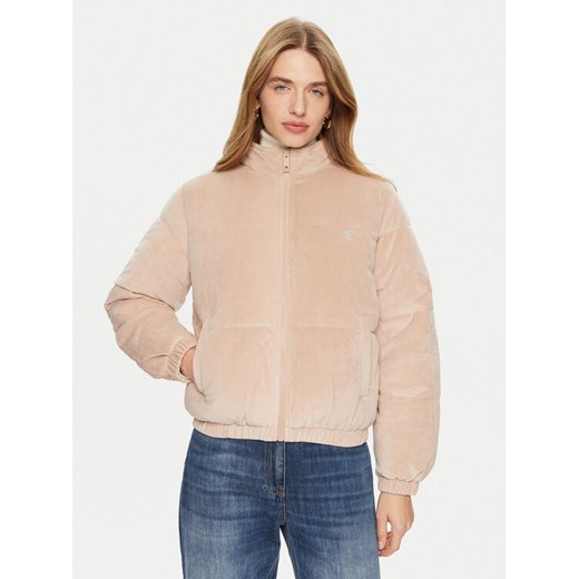 Guess Kurtka zimowa V4BL03 KBXI2 Beżowy Regular Fit ze sklepu MODIVO w kategorii Kurtki damskie - zdjęcie 182738486