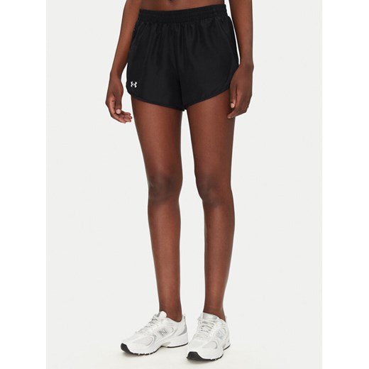 Under Armour Szorty sportowe Fly By 3" 1382438 Czarny Loose Fit ze sklepu MODIVO w kategorii Szorty - zdjęcie 182738536
