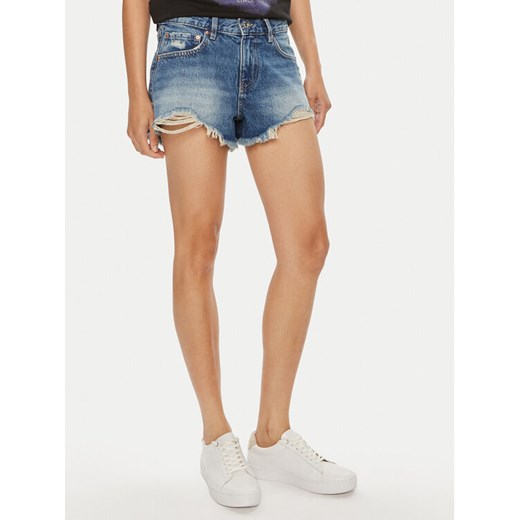 Gina Tricot Szorty jeansowe Galla 18989 Niebieski Regular Fit ze sklepu MODIVO w kategorii Szorty - zdjęcie 182738578