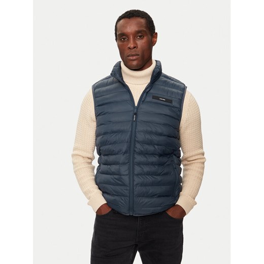 Calvin Klein Kamizelka K10K113470 Granatowy Regular Fit ze sklepu MODIVO w kategorii Kamizelki męskie - zdjęcie 182738598