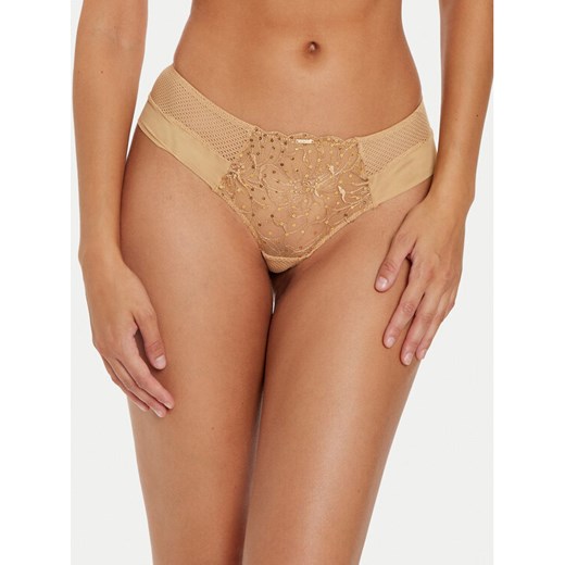 Chantelle Figi brazylijskie Fleurs Signature C12Q40 Beżowy ze sklepu MODIVO w kategorii Majtki damskie - zdjęcie 182738625