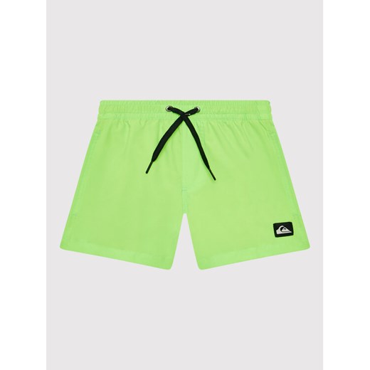 Quiksilver Szorty kąpielowe Everyday 13\ EQBJV03331 Zielony Regular Fit ze sklepu MODIVO w kategorii Kąpielówki chłopięce - zdjęcie 182738649
