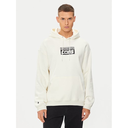 Converse Bluza M Cons Hoodie 10026148-A10 Écru Regular Fit ze sklepu MODIVO w kategorii Bluzy męskie - zdjęcie 182738655