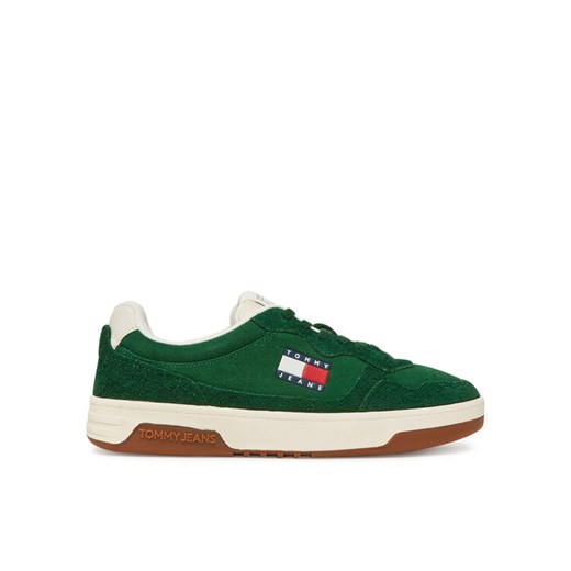 Tommy Jeans Sneakersy Tjm Cupsole Suede EM0EM01568 Zielony ze sklepu MODIVO w kategorii Buty sportowe męskie - zdjęcie 182738686