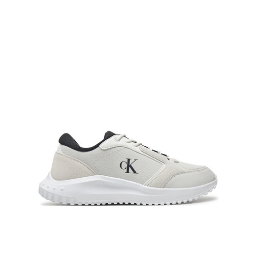 Calvin Klein Jeans Sneakersy Eva Runner Low Mg Wmm YM0YM01145 Biały ze sklepu MODIVO w kategorii Buty sportowe męskie - zdjęcie 182738696