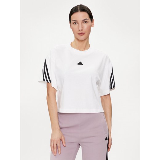 adidas T-Shirt Future Icons 3-Stripes IV5270 Biały Relaxed Fit S MODIVO