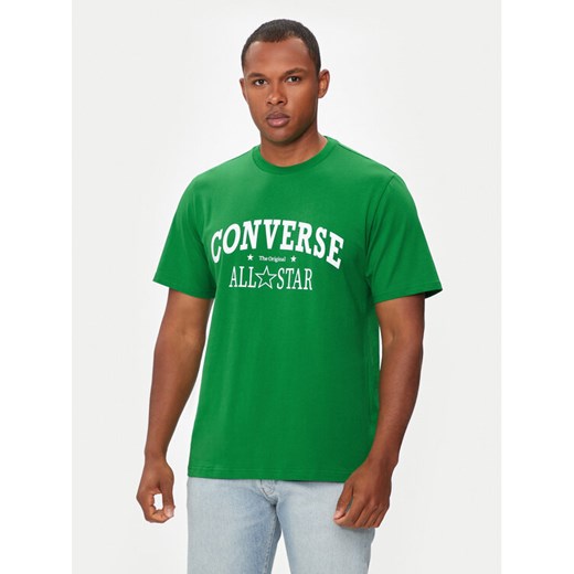 Converse T-Shirt M Retro Chuck Vintage Tee 10026458-A01 Zielony Regular Fit ze sklepu MODIVO w kategorii T-shirty męskie - zdjęcie 182738788