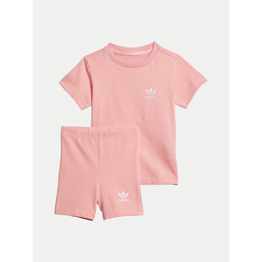 adidas Komplet t-shirt i spodenki Cycling JI5835 Różowy Slim Fit ze sklepu MODIVO w kategorii Odzież dla niemowląt - zdjęcie 182738917