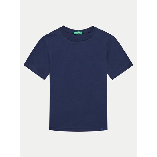United Colors Of Benetton T-Shirt 3I1XC109W Granatowy Regular Fit ze sklepu MODIVO w kategorii T-shirty chłopięce - zdjęcie 182738937