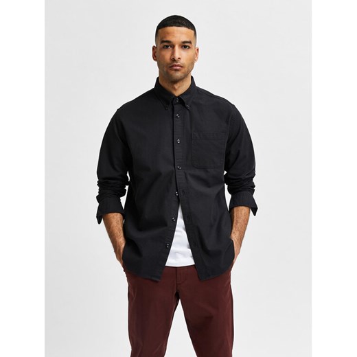 Selected Homme Koszula Rick 16077359 Czarny Regular Fit ze sklepu MODIVO w kategorii Koszule męskie - zdjęcie 182738955