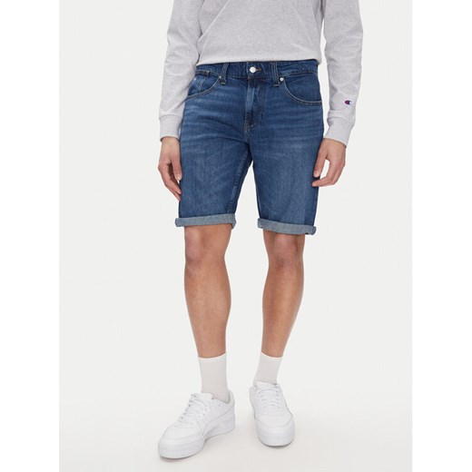 Tommy Jeans Szorty jeansowe Ronnie DM0DM20943 Granatowy Regular Fit ze sklepu MODIVO w kategorii Spodenki męskie - zdjęcie 182739128
