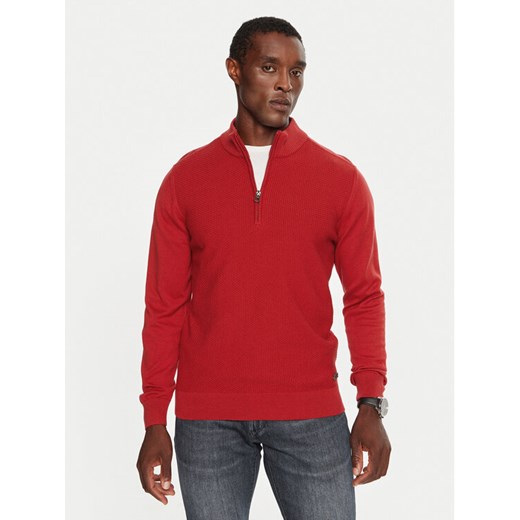 Pierre Cardin Sweter C5 51012.5065 Czerwony Regular Fit ze sklepu MODIVO w kategorii Swetry męskie - zdjęcie 182739219