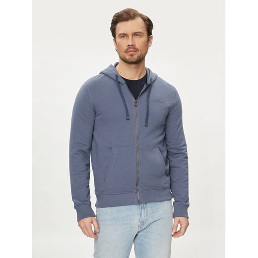 Guess Bluza M4RQ48 KBK32 Niebieski Regular Fit ze sklepu MODIVO w kategorii Bluzy męskie - zdjęcie 182739269