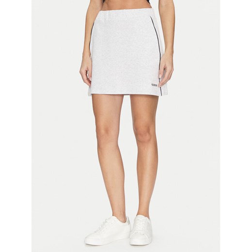Guess Spódnica mini V5GD02 KCS01 Szary Regular Fit ze sklepu MODIVO w kategorii Spódnice - zdjęcie 182739329