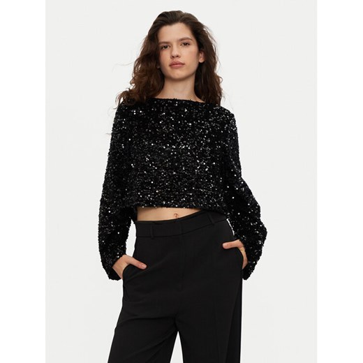 JDY Bluzka Sara 15337655 Czarny Regular Fit ze sklepu MODIVO w kategorii Bluzki damskie - zdjęcie 182739346