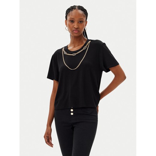 MET T-Shirt M10 262TP Czarny Regular Fit ze sklepu MODIVO w kategorii Bluzki damskie - zdjęcie 182739458