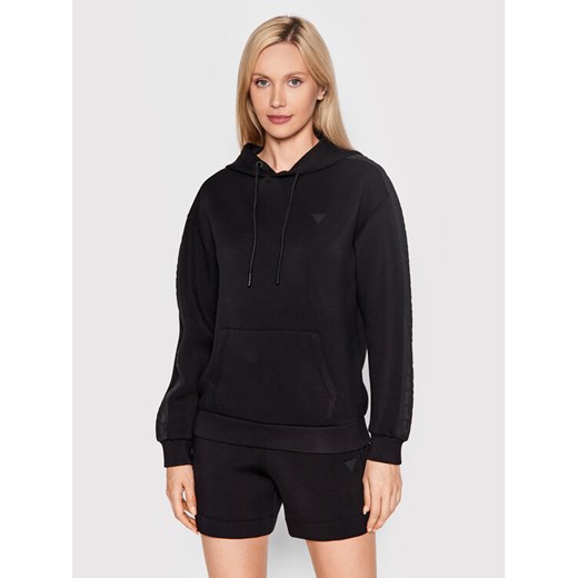 Guess Bluza Brenda V2YQ18 K7UW2 Czarny Regular Fit ze sklepu MODIVO w kategorii Bluzy damskie - zdjęcie 182739575
