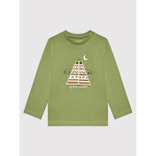 Mayoral Bluzka 2007 Zielony Regular Fit ze sklepu MODIVO w kategorii T-shirty chłopięce - zdjęcie 182739588