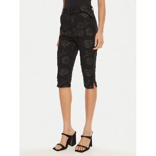 ROTATE Spodnie capri 113305 Czarny Skinny Fit ze sklepu MODIVO w kategorii Spodnie damskie - zdjęcie 182739635