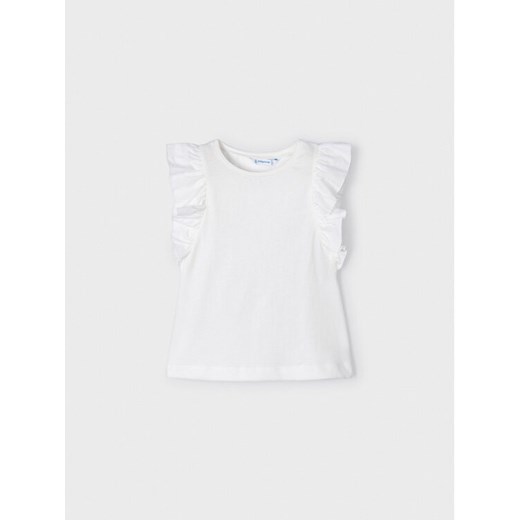 Mayoral T-Shirt 3068 Écru ze sklepu MODIVO w kategorii Bluzki dziewczęce - zdjęcie 182739637