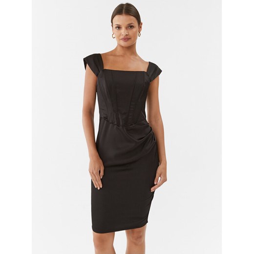 Rinascimento Sukienka koktajlowa CFC0115251003 Czarny Slim Fit ze sklepu MODIVO w kategorii Sukienki - zdjęcie 182739736
