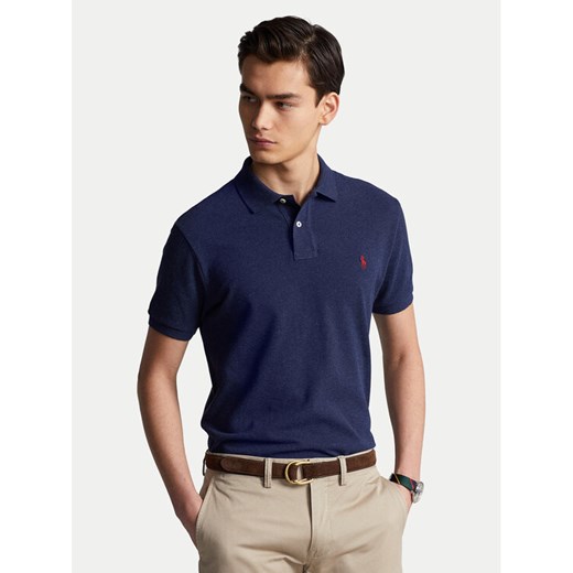Polo Ralph Lauren Polo 710680784292 Granatowy Custom Slim Fit ze sklepu MODIVO w kategorii T-shirty męskie - zdjęcie 182739737