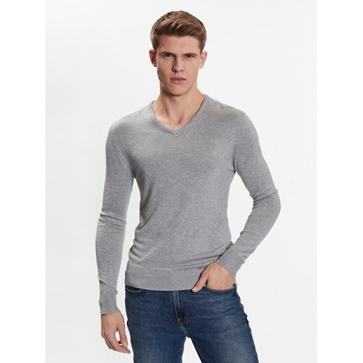Brave Soul Sweter MK-36BRAMBER Szary Regular Fit ze sklepu MODIVO w kategorii Swetry męskie - zdjęcie 182739758