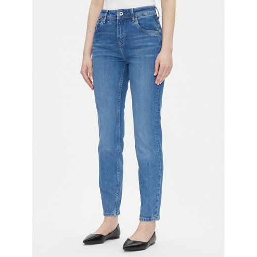 Pepe Jeans Jeansy Violet PL204176 Niebieski Mom Fit ze sklepu MODIVO w kategorii Jeansy damskie - zdjęcie 182739766