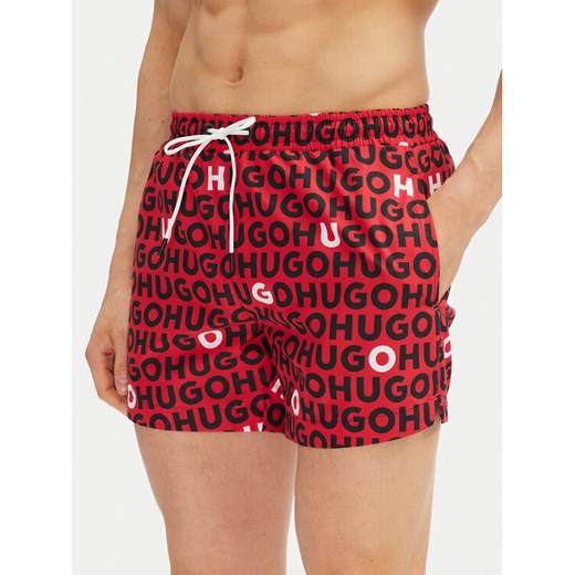 HUGO Szorty kąpielowe Tortuga 50535412 Czerwony Regular Fit ze sklepu MODIVO w kategorii Kąpielówki - zdjęcie 182739776