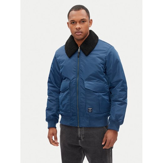 Pepe Jeans Kurtka bomber Melvin PM403060 Niebieski Regular Fit ze sklepu MODIVO w kategorii Kurtki męskie - zdjęcie 182739788