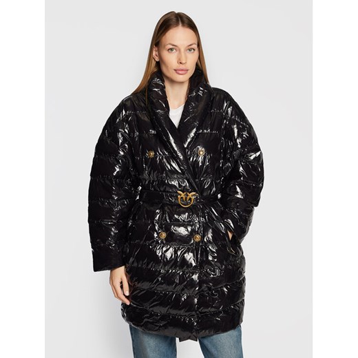 PINKO Kurtka zimowa Izar 1G18CX A00N Czarny Regular Fit ze sklepu MODIVO w kategorii Kurtki damskie - zdjęcie 182739796